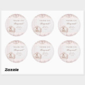 Teddy Bear Nursery Theme Baby Shower Thank you ラウンドシール (シート)