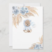 Teddy Bear Oh Baby Shower Invitation 招待状 (裏面)