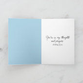 Teddy Bear On Driftwood 考える's You カード (内部)