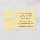 Teddy Bear on Scooter赤ちゃんシャワーベビー 名刺 (裏面)