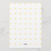 Teddy Bear One Year of Magic First Birthday  招待状 (裏面)