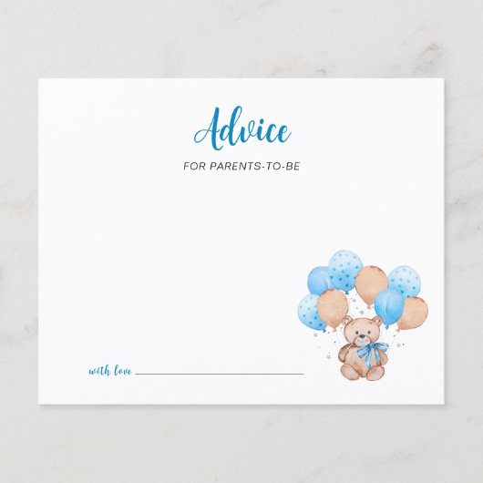 Teddy Bear Parents-to-beアドバイス (正面)