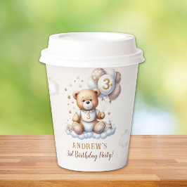 Teddy Bear Party – 3rd Birthday Tableware 紙コップ
