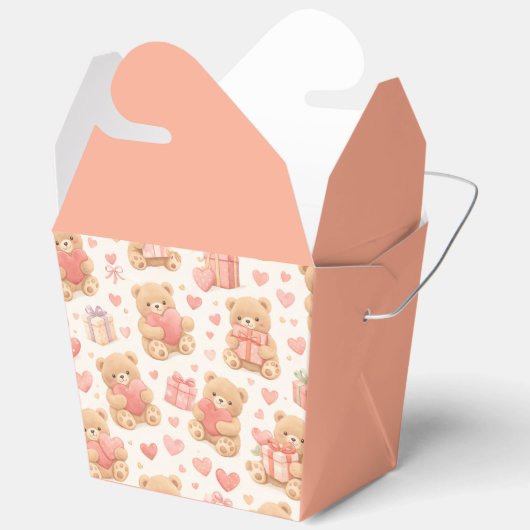 Teddy Bear Party Favor Box for Different Occasions フェイバーボックス (見開き)