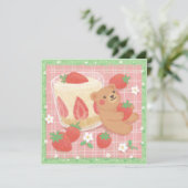 Teddy Bear Picnic with Strawberries シーズンカード (スタンド正面)
