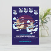 Teddy Bear Pilot Airplane Art 招待状 (スタンド正面)