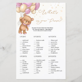 Teddy Bear Pink Balloonsあなたの財布ゲームの内容