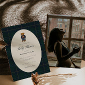 Teddy Bear Polo Baby Shower Invitation 招待状