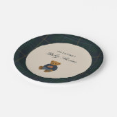 Teddy Bear Polo Baby Shower Paper Plates - ペーパープレート (アングル)
