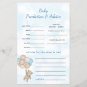 Teddy Bear Predictions and Advice チラシ (正面)