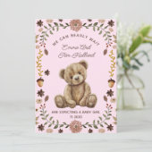 Teddy Bear Pregnancy Pink Girl 案内状 (スタンド正面)