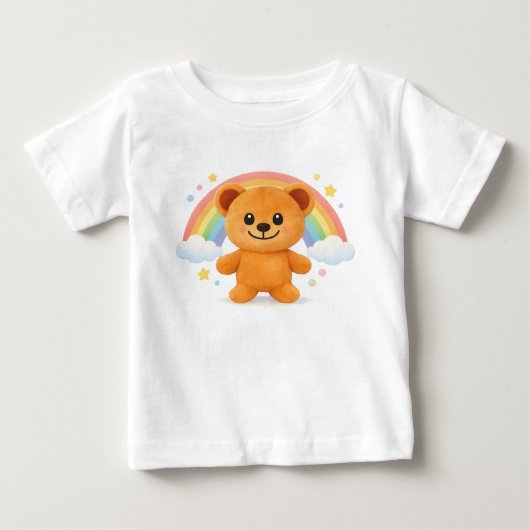 Teddy Bear&Rainbow★ ベビーTシャツ (正面)