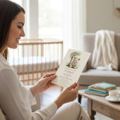  Teddy Bear Reading Next Chapter Baby shower 招待状