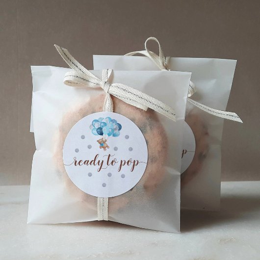 Teddy Bear Ready to ポップ・アートの Faver ラウンドシール