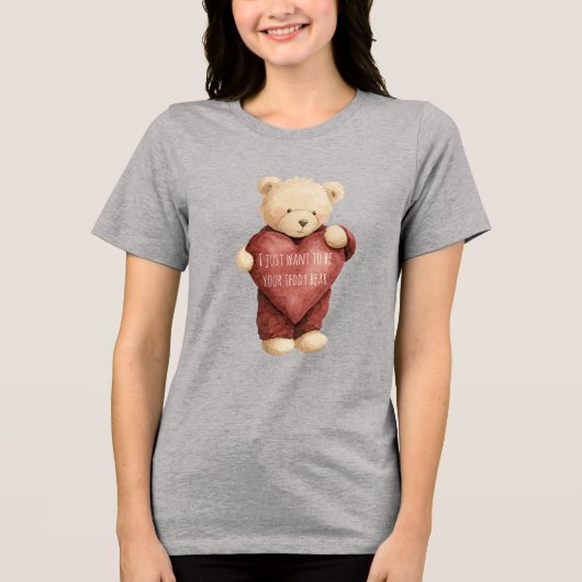 Teddy Bear Red Heart トライブレンドＴシャツ (正面)