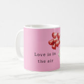 Teddy Bear Red Heart Balloons コーヒーマグカップ (正面左)