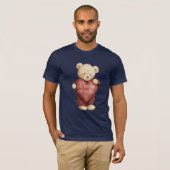 Teddy Bear Red Heart Tシャツ (正面フル)