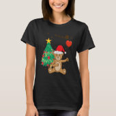 Teddy Bear Santa Hat Christmas Tree Pajama Cute X  Tシャツ (正面)