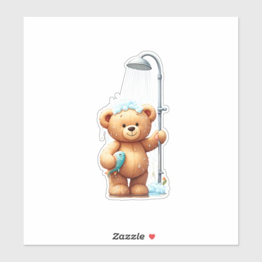 Teddy Bear Shower シール (シート)
