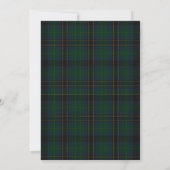 Teddy Bear Tartan Plaid Baby Shower Thank You Card サンキューカード (裏面)