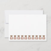 Teddy Bear Thank Notes Teddy Bear Picnic サンキューカード (裏面)