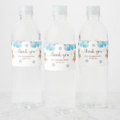 Teddy Bear Thank You Baby Shower  ペットボトルラベル (ボトル)