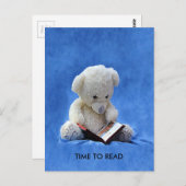 Teddy Bear Time to 読 Postkage, ZKOA ポストカード (正面/裏面)