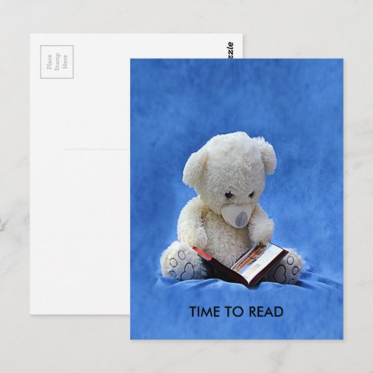 Teddy Bear Time to 読 Postkage, ZKOA ポストカード (正面/裏面)