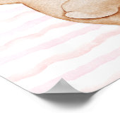 Teddy bear wall art poster Happy dance poster ポスター (角)