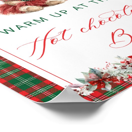 Teddy Bear Warm up at the Hot Chocolate Bar ポスター (角)