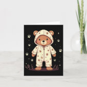 Teddy Bear Wearing Pajamas  カード (正面)