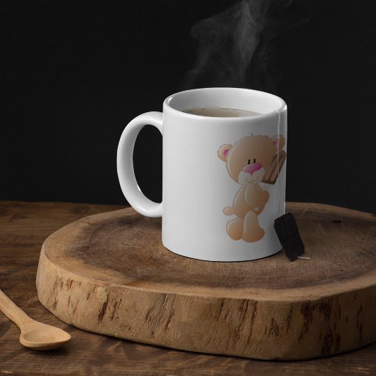 Teddy Bear With An Ice Block Coffee Mug コーヒーマグカップ