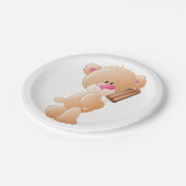 Teddy Bear With An Ice Block Paper Plates ペーパープレート (アングル)