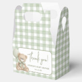 Teddy Bear With Green Balloons Favor Box フェイバーボックス (オープン)