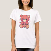 Teddy Bear with Heart – Valentine’s Day T-Shirt Tシャツ (正面)