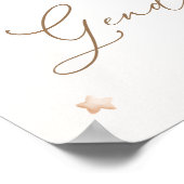 Teddy Bear with Neutral Balloons Gender Reveal ポスター (角)