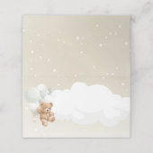Teddy Bear with Sage Balloons  Place Cards プレイスカード (外部開封)