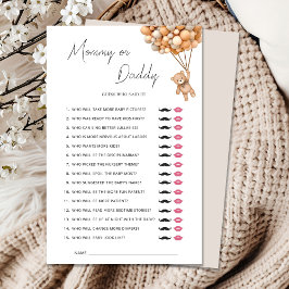 Teddy Bearly待って赤ちゃんシャワーMommyまたはDaddyゲーム