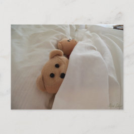 Teddy Bearsがポストカードの写真で眠る ポストカード