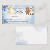 Teddy Bearsベビーシャワーカードゲーム プレイスカード (正面/裏面)