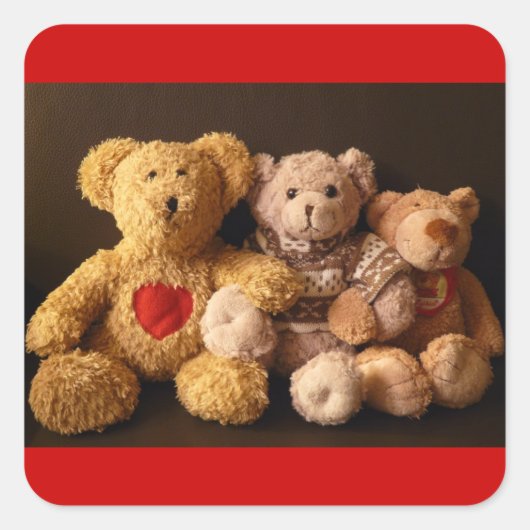 TEDDY BEARS (数々の製品) スクエアシール (正面)