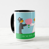 Teddy Bears Getting Marks:記念日 マグカップ (正面左)