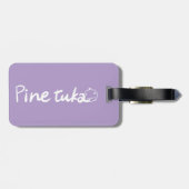 Teddy Bears in Lavender Field – Soft Pastel Painti ラゲッジタグ (裏面横)