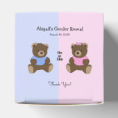 Teddy Bears Reveal Baby Shower Faver Box フェイバーボックス (上部)