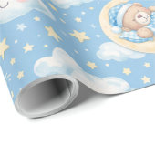 Teddy Bears Sleeping On the Moon ラッピングペーパー (ロールコーナー)