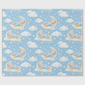 Teddy Bears Sleeping On the Moon ラッピングペーパー (フラット)