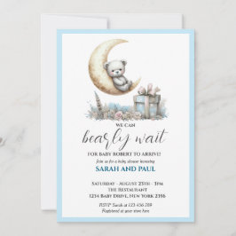 Teddy Blue Bear我々は心から待つことができる 招待状