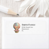 Teddy Boy Foral熱気球ラベル ラベル (インサイチュ)