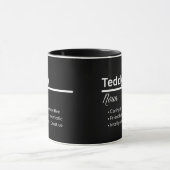 Teddy Boy Name Definition Personalized Mug マグカップ (中央)