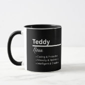 Teddy Boy Name Definition Personalized Mug マグカップ (左)